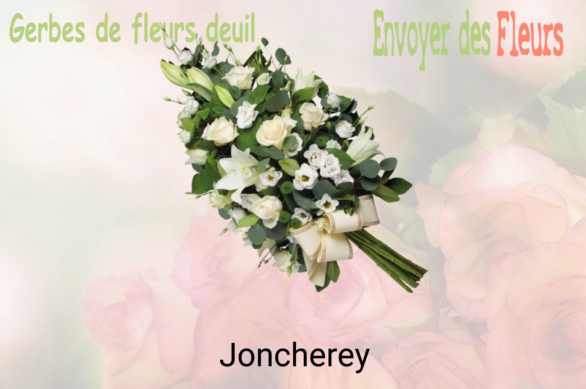 Gerbe de fleurs de deuil livrée à Joncherey